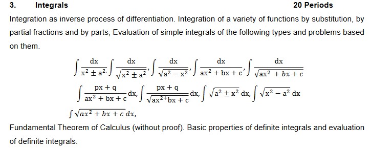 CBSE Class 12 Maths Syllabus 2023-24